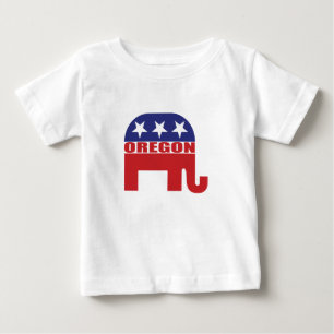 Oregon-Republikaner-Elefant Baby T-shirt