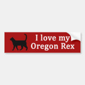 Oregon Rex Liebe Autoaufkleber (Vorne)