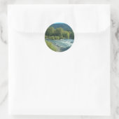 Oregon River Runder Aufkleber (Tasche)