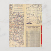 Oregon Road Map Postkarte (Vorderseite)