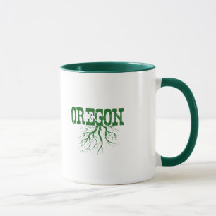 Oregon Roots Grüne Kunst Tasse