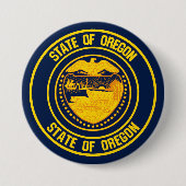 Oregon Round Emblem Button (Vorderseite)