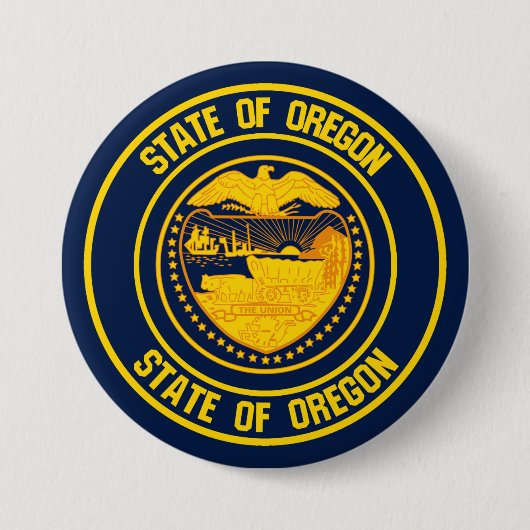 Oregon Round Emblem Button (Vorderseite)