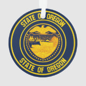 Oregon Round Emblem Ornament (Rückseite)