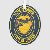 Oregon Round Emblem Ornament (Vorderseite)
