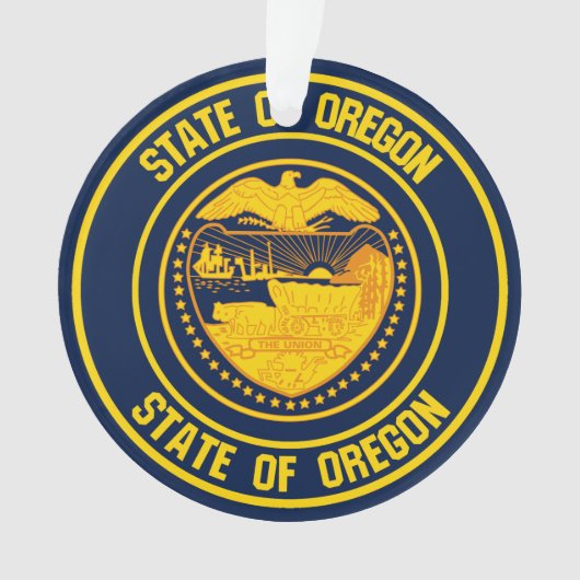 Oregon Round Emblem Ornament (Vorderseite)