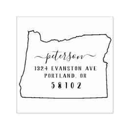 Oregon Rücksendeadresse Briefmarke Selbstgefälscht Permastempel