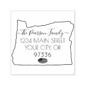 Oregon Rücksendeadresse Custom Permastempel (Design)