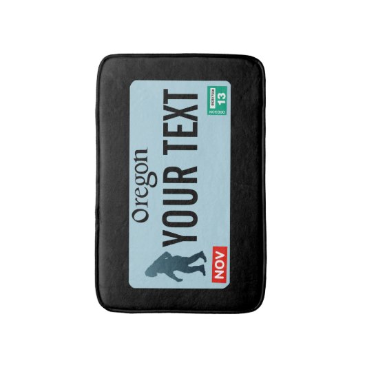 Oregon Sasquatch License Plate Badematte (Vorderseite Vertikal)