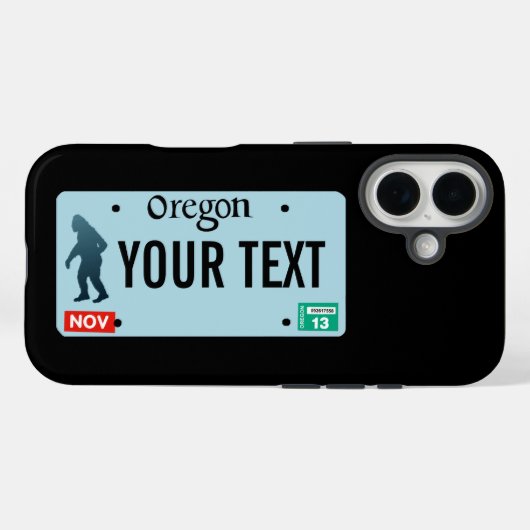 Oregon Sasquatch License Plate Case-Mate iPhone Hülle (Rückseite (Horizontal))