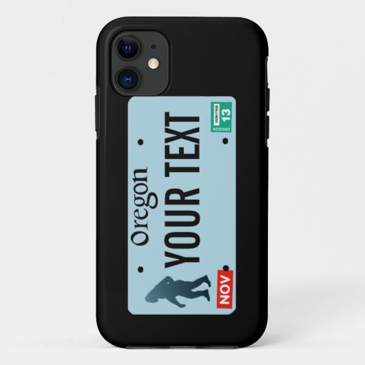 Oregon Sasquatch License Plate Case-Mate iPhone Hülle (Rückseite)