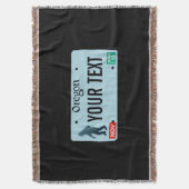 Oregon Sasquatch License Plate Decke (Vorderseite Vertikal)