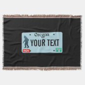 Oregon Sasquatch License Plate Decke (Vorderseite)
