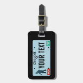 Oregon Sasquatch License Plate Gepäckanhänger (Vorderseite vertikal)