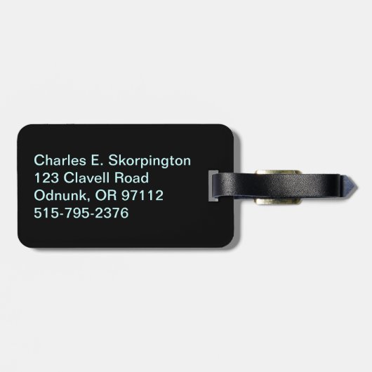 Oregon Sasquatch License Plate Gepäckanhänger (Rückseite horizontal)