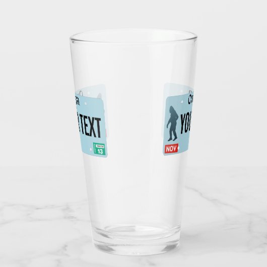 Oregon Sasquatch License Plate Glas (Rechts)