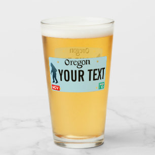 Oregon Sasquatch License Plate Glas