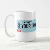 Oregon Sasquatch License Plate Kaffeetasse (Links)