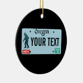Oregon Sasquatch License Plate Keramik Ornament (Rechts)