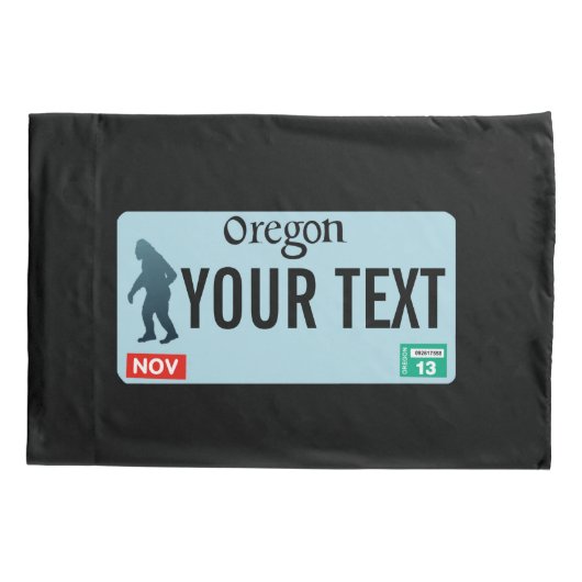 Oregon Sasquatch License Plate Kissenbezug (Rückseite)