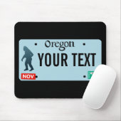 Oregon Sasquatch License Plate Mousepad (Mit Mouse)