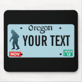 Oregon Sasquatch License Plate Mousepad (Vorne)