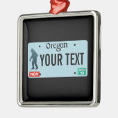 Oregon Sasquatch License Plate Ornament Aus Metall (Links)
