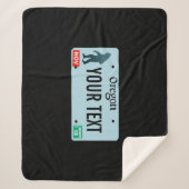 Oregon Sasquatch License Plate Sherpadecke (Vorderseite)