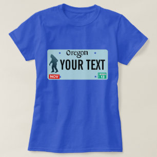 Oregon Sasquatch License Plate T-Shirt