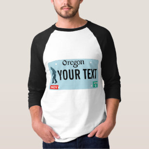 Oregon Sasquatch License Plate T-Shirt