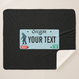Oregon Sasquatch Nummernschild Sherpadecke