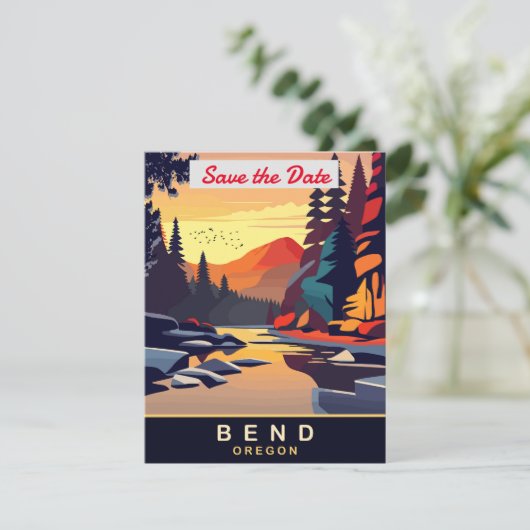 Oregon Save The Date (Stehend Vorderseite)