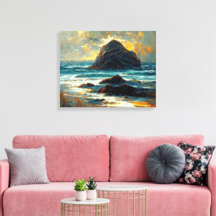 Oregon Seascape Pacific Serenity Abstrakt Leinwanddruck