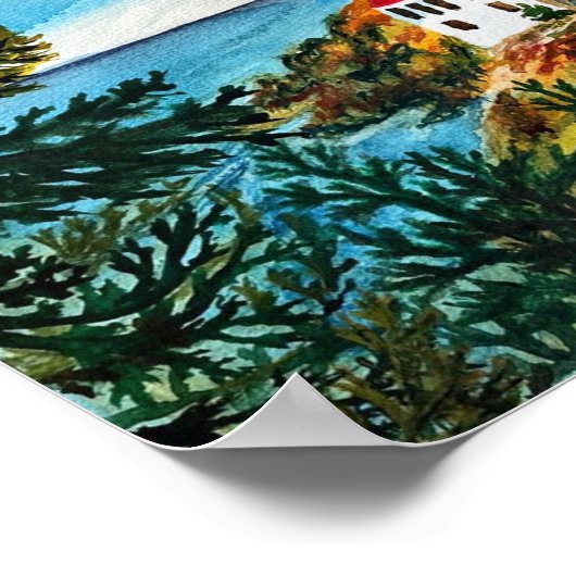 Oregon Seascape Poster (Ecke)