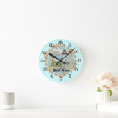 Oregon Shells Leuchtturm Runde Wanduhr (Zuhause)