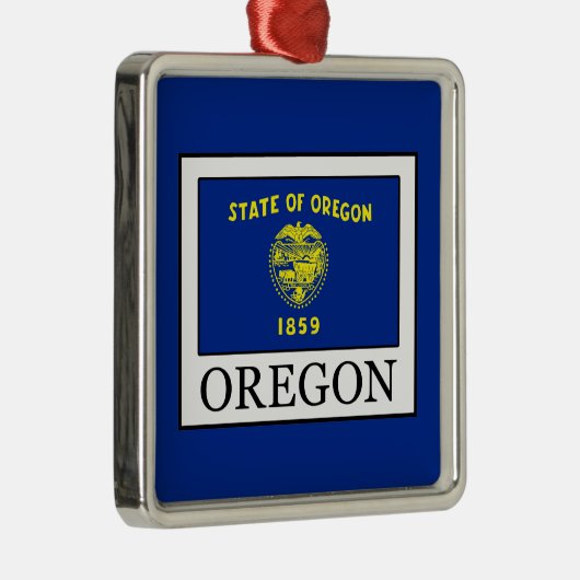 Oregon Silbernes Ornament (Rechts)