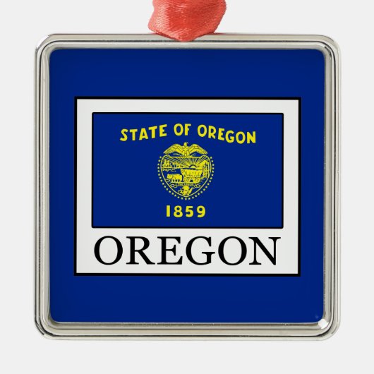 Oregon Silbernes Ornament (Vorne)