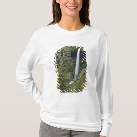 Oregon, Silver Falls Staat Park, North Falls T-Shirt (Vorderseite)