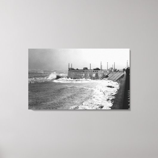 Oregon Sou Wester Wave und Turnaround Leinwanddruck (Vorderseite)