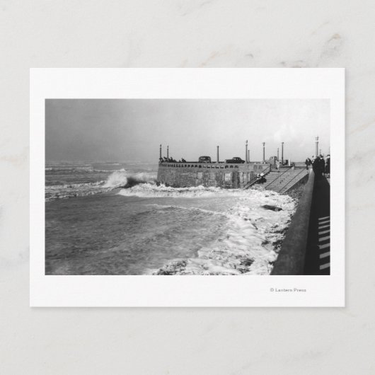 Oregon Sou Wester Wave und Turnaround Postkarte (Vorderseite)