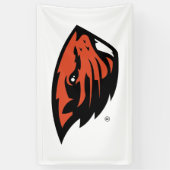 Oregon Staat Beavers | Biberkopf Banner (Vertikal)