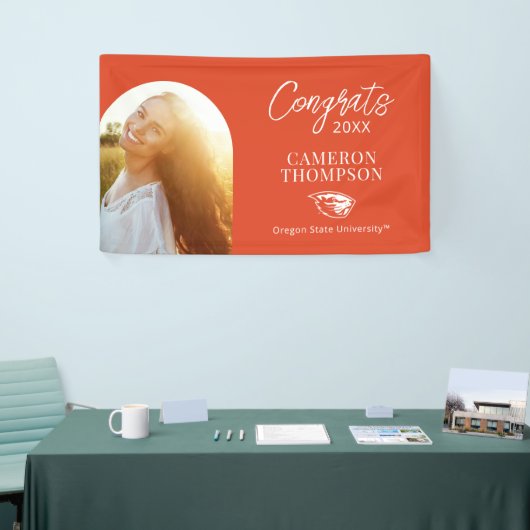 Oregon Staat Beavers | Biberkopf Banner (Messeveranstaltung)