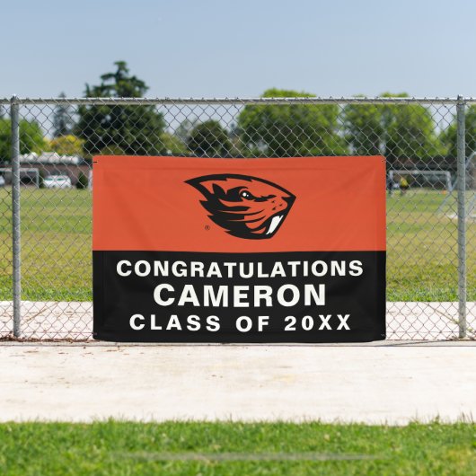 Oregon Staat Beavers | Biberkopf Banner (InSitu)