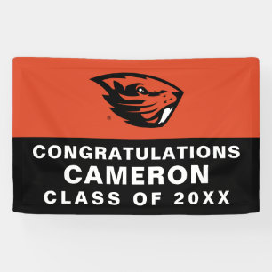 Oregon Staat Beavers Biberkopf Banner