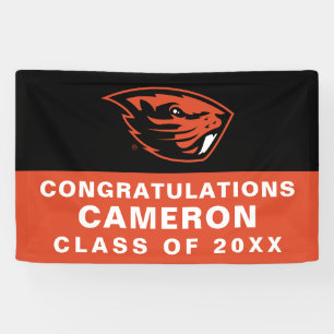 Oregon Staat Beavers Biberkopf Banner