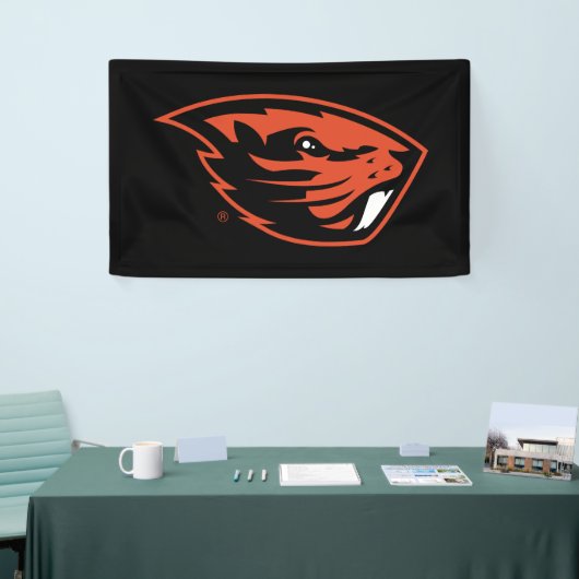 Oregon Staat Beavers | Biberkopf Banner (Messeveranstaltung)