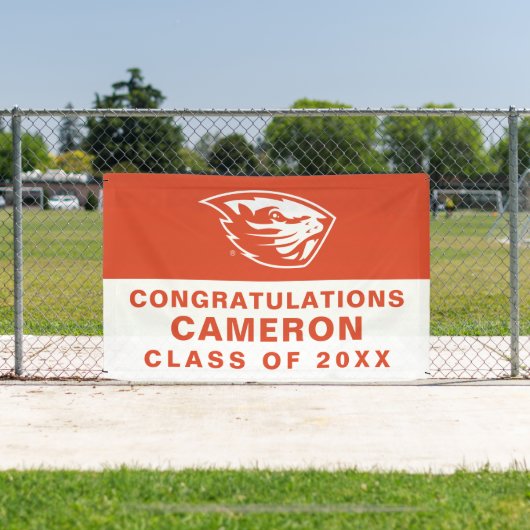 Oregon Staat Beavers | Biberkopf Banner (InSitu)