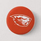 Oregon Staat Beavers | Biberkopf Button (Vorderseite)