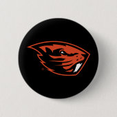Oregon Staat Beavers | Biberkopf Button (Vorderseite)