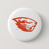 Oregon Staat Beavers | Biberkopf Button (Vorderseite)